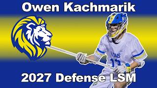 Owen Kachmarik Lacrosse 2027 Defense LSM Spring 2026 Lyons Township High School Highlights #lacrosse