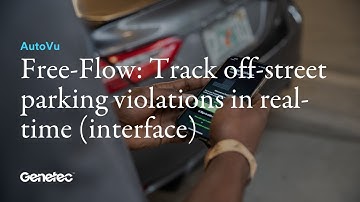 AutoVu Free-Flow: Track off-street parking violations in real-time (interface)