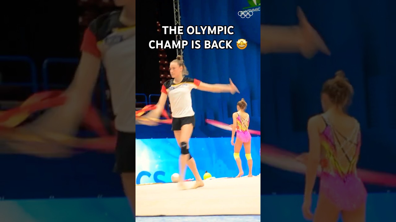 Olympic Gold Medallist Darja Varfolomeev is ready for the World Cup 🇩🇪🤸‍♀️