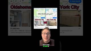$1,600 in Oklahoma City vs. New York City #realestatetiktok #apartmenttour #nycrentals #fyp