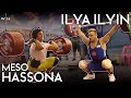 Training Hall Meso Hassona 220kg Clean & Jerk, Ilya Ilyin Front Squat/Snatch | 2019 WWC