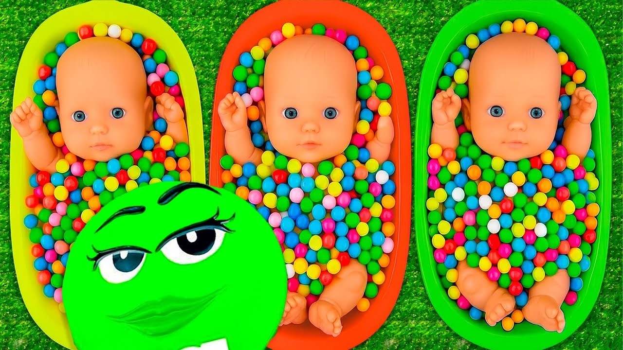 Satisfying Video l Mixing Candy with Making Rainbow Bathtub Cutting ASMR