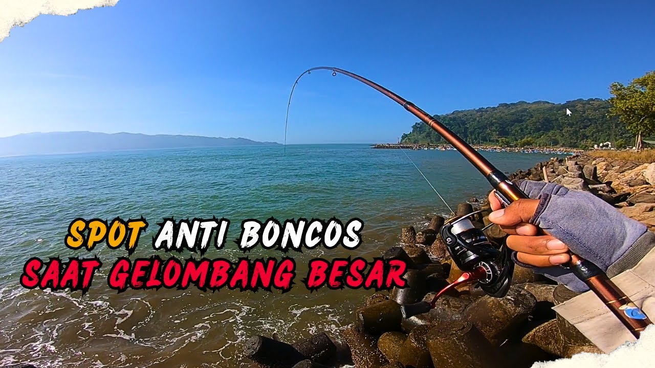 ANTI BONCOS‼️Umpan Turun Langsung Jadi Rebutan, Mancing Saat Gelombang Besar