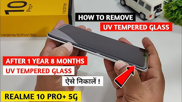 How To Remove UV Tempered Glass | Removing UV Tempered Glass From Curved Display Phone