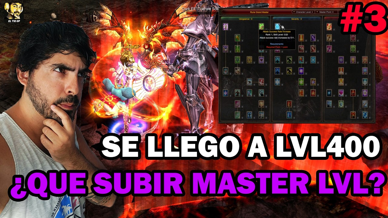 LLEGAMOS A LVL400¿QUE SUBIREMOS EN MASTER LEVEL?