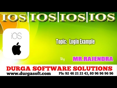 IOS || Login Example