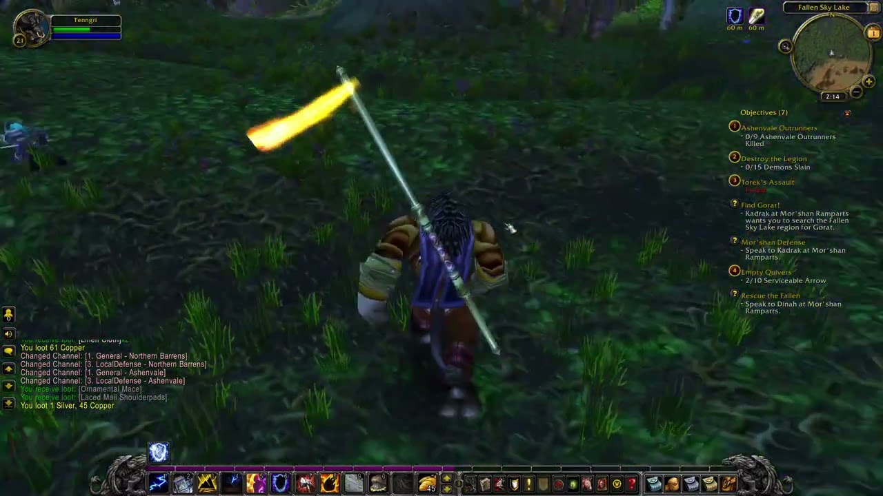 (WOW Lets Play No Commentary) World of Warcraft Mist of Panderia, Tauren Shaman, 1 hr, Ep. 6