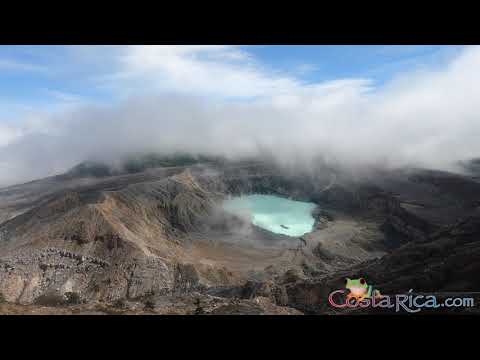 Poas Volcano Crater Lake Guided Walk | Alajuela, Costa Rica 4K