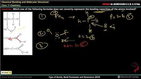 Which one of the following formulae does not correctly represent the bonding capacities of the atoms