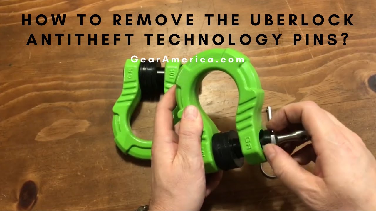 How to remove the UBERLock AntiTheft technology Pins