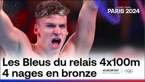 JO PARIS 2024 - Les Bleus du relais 4x100m 4 nages décrochent une belle médaille de bronze