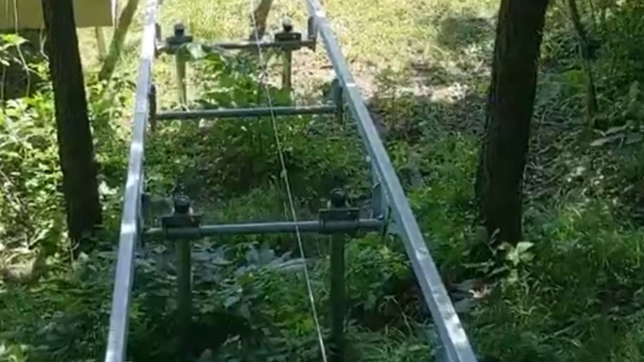 Tram Ride From Land To Lake