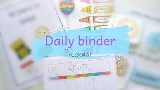 Daily Binder / carpeta de registro diario