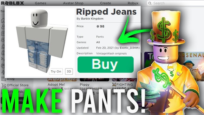 How to make SHIRTS & PANTS in Roblox (without premium)‧₊˚✩ 