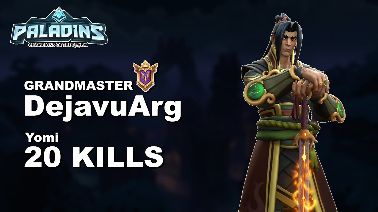DejavuArg Zhin 20 KILLS!! Paladins GM (TOP 11) Ranked Gameplay 1440p High Quality Video