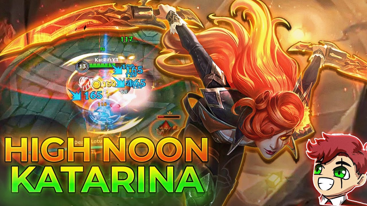 HIGH NOON KATARINA GAMEPLAY! - EDUCATIONAL GUIDE | (Builds and Runes) WILD RIFT