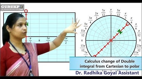 Video lecture on Calculus change of double integral from Cartesian to polar (B.sc-I)