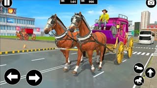Horse Taxi Simulator 2025: Off-Road & City Transport Gameplay | Horse Cart Adventure screenshot 1