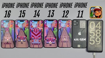 iPhone 16 vs 15 vs 14 vs 13 vs 12 vs 11 Battery Test | iOS 18.3 BATTERY TEST