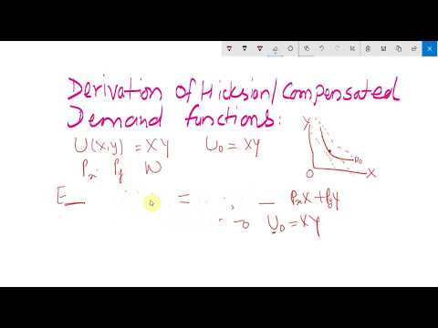 #19 Compensated/Hicksian Demand
