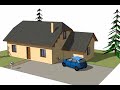 Tuto Dessiner sa maison avec SketchUp, chapitre #1 : dessin d'une maison Tuto Dessiner sa maison avec SketchUp, chapitre #1 : dessin d'une maison