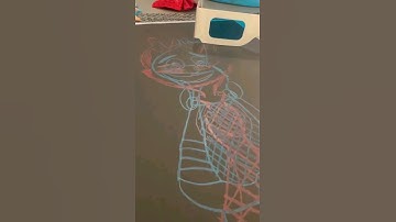 drawing EMBER and Wade Ripple with 3D glasses #elements #hacks #shorts #viral