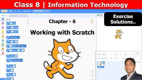 Class 8 | Chapter 6 | Exercise solution | Working with Scratch | Information Technology