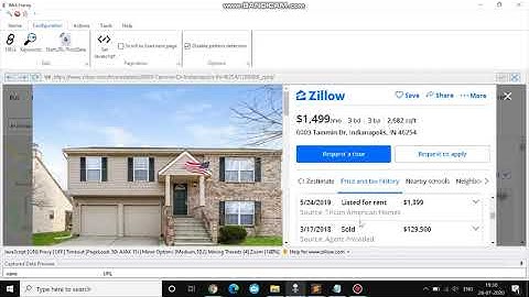 How to perform Address based scraping from Google and traverse to  Zillow and scrape property data