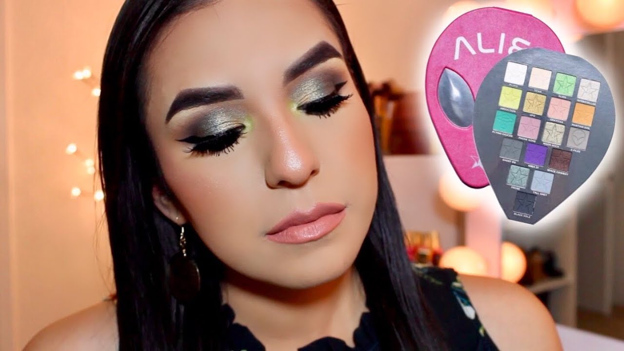 JEFFREE STAR ALIEN PALETTE EYESHADOW TUTORIAL - YouTube