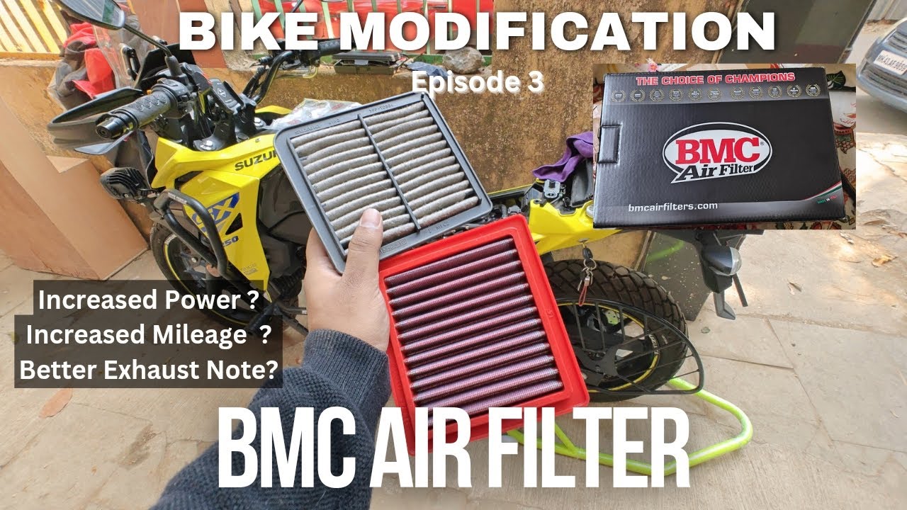 Suzuki Vstrom x BMC Air Filter Installing BMC Air filter on Suzuki VstromHow to install and