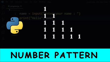 Python Program To Print Numbers in Right Triangle Shape | 01
