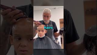 Barber Surprises Young Kid With New Hair 🥺