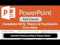 Powerpoint Theory Notes| Hartron Powerpoint Complete Theory & Practical Notes