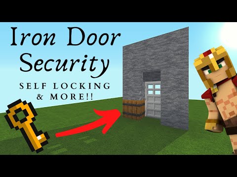 Minecraft: Iron Door With Security System Lockout Switch! MORE!!