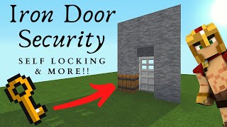 Minecraft: Iron Door With Security System Lockout Switch! MORE!!