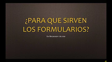 ¿Qué es un formulario en blanco en Access?