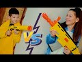 NERF БИТВА на Нерф Бластерах за уроки