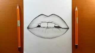 Come disegnare le labbra con la matita poco a poco | How to draw Lips by pencil | Disegni facile
