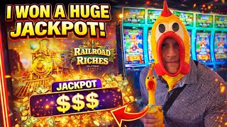 Golden Train Bonus Railroad Riches Slot Jackpot #slots #casino #jackpot t screenshot 3