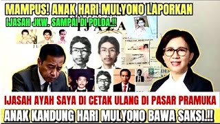 Download Lagu MAMPUS! ANAK HARI MULYONO BENAR LAPORKAN IJAZAH JKW DI POLDA. ANAK KANDUNG HARI MULYONO BAWA SAKSI⁉️ MP3