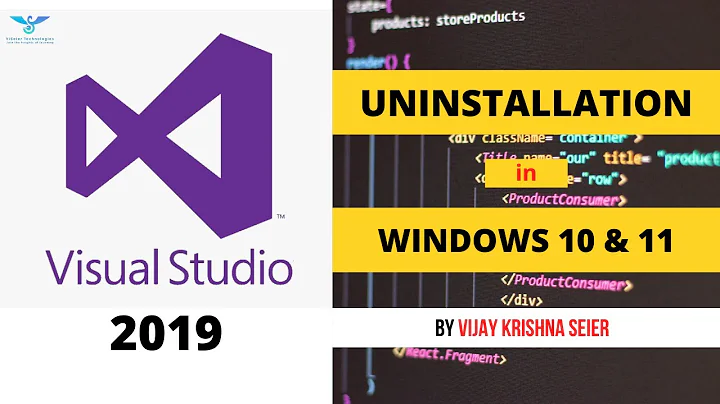 How to Uninstall Visual Studio 2017 / 2019 / 2022  in Window 10 or 11