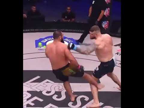 😜🤷♂️When Intimidation ❌ Goes Wrong 👀😱💨 #mma #knockout #mixedmartialarts