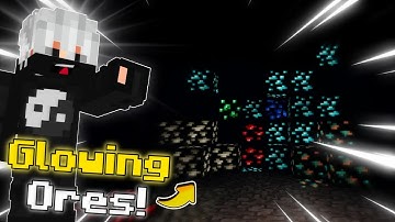 🔥Glowing Ores Texture Pack For Mcpe 1.21 | Visible Ores For Mcpe 1.21 | Glowing Ore For PE 1.21