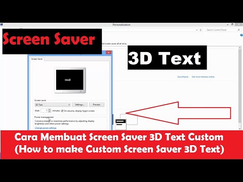 Video: Cara Membuat Screen Saver Sendiri