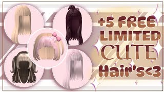༉:₊˚⊹ᰔ | Get these Cute Free Limited Hairs // Roblox // Free hairs
