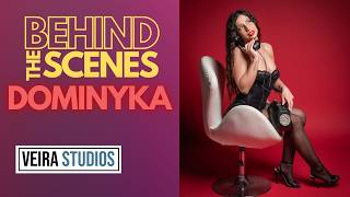 Behind the scenes of a photo shoot with R&B singer Dominyka