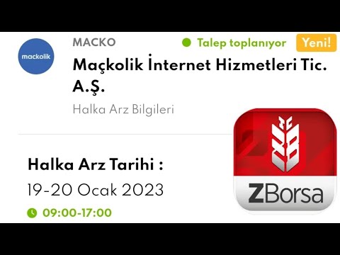 Maçkolik Halka Arz Nasıl Alınır - Maçkolik Halka Arz