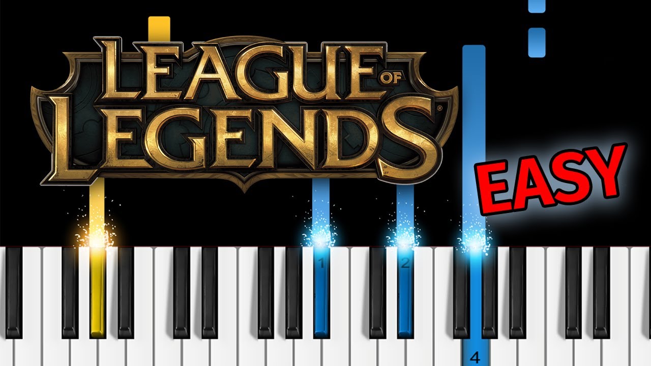 League of Legends - RISE - Easy Piano Tutorial