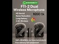 F11-2 Dual Wireless Microphone | Best Budget Mic for YouTube, Vlogging & Live Streaming in 2025