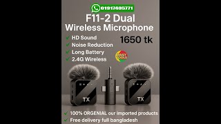 F11-2 Dual Wireless Microphone | Best Budget Mic for YouTube, Vlogging &amp; Live Streaming in 2025